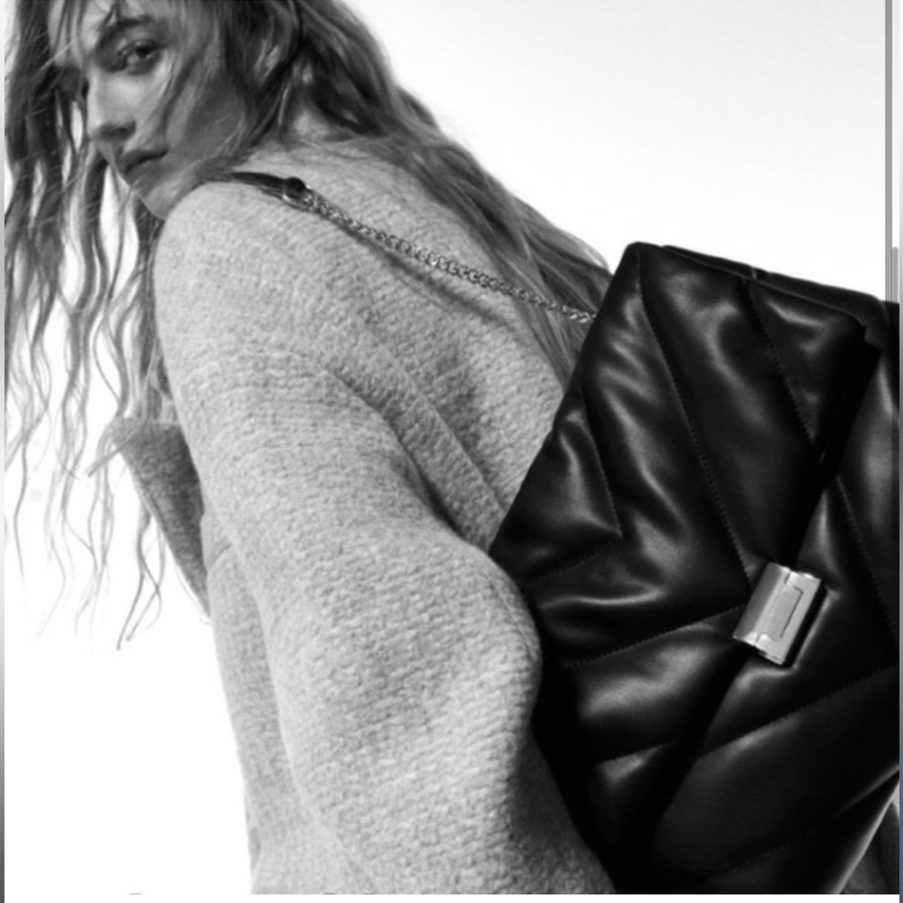Zara puff bag